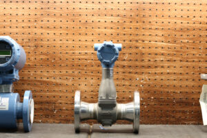 Magnetic flow meters awaiting calibration at MFT ISO 17025 accredited lab in Baytown Texas